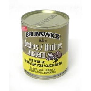 Brunswick Boiled Oysters Natural 7.9oz (225g)