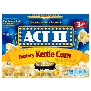 ACT II Buttery Kettle Corn 3 stuks