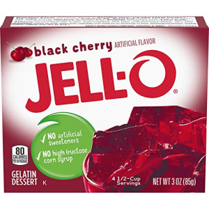Jello Gelatin Black Cherry Powder 3oz (85g)