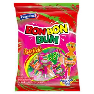 Bon Bon Bum Lollipops Surtido 24stuks