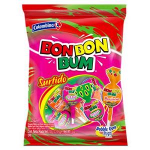 Bon Bon Bum Lollipops Surtido 24stuks