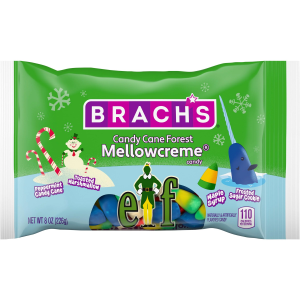 Brach's Elf Candy Cane Forest Mellowcremes 8oz (226g) 
