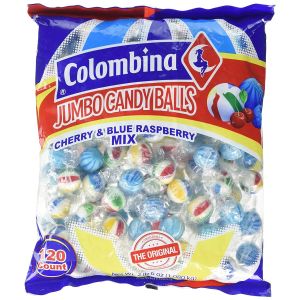 Colombina Jumbo Balls Cherry & Blue Raspberry 120 stuks - 38.1oz (1.08kg)