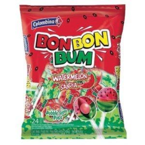 Bon Bon Bum  Lollipops Watermeloen 24stuks
