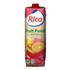 Rica Fruit Punch Juice Drink 33.8oz (1Liter)