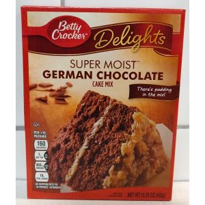 Betty Crocker Delights Super Moist German Chocolate Cake Mix 15.25oz (432g)