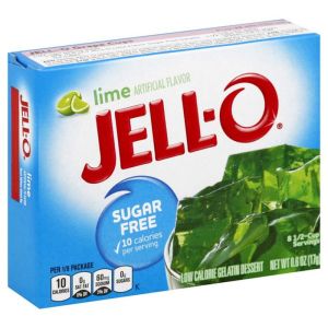 Jello Gelatin Sugar Free Lime Powder 0.3oz (8.5g)