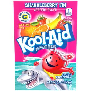 Kool-Aid Sharkleberry Fin zakje 0.16oz (4.6g) DATUM