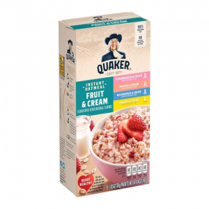 Quaker Instant Oatmeal Fruit & Cream Variety Pack 8.4oz (240g)