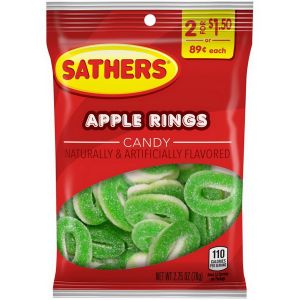 Sathers Apple Rings 2.75oz (78g)