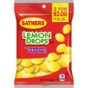Sathers Lemon Drops 3.06oz (102g)