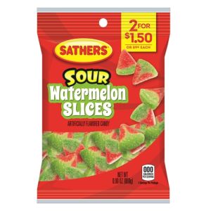 Sathers Sour Watermelon Slices 3.5oz (85g)