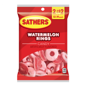 Sathers Watermelon Rings 2.75oz (78g)