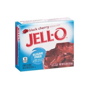 Jello Gelatin Sugar Free Black Cherry Powder 0.3oz (8.5g)