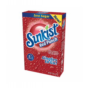 Sunkist Zero Sugar Singles to go Red Punch 0.53oz (15g)