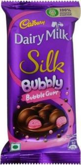 Cadbury Dairy Milk Silk Bubbly Bubble Gum 50g