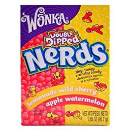 Wonka Nerds Double Dipped Lemonade Wild Cherry & Apple Watermelon 1.65oz (47g)