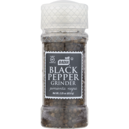 Badia Black Pepper Whole Grinder 2.25oz (63.8g)