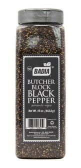 Badia Butcher Block Black Pepper 16oz (453,6g)