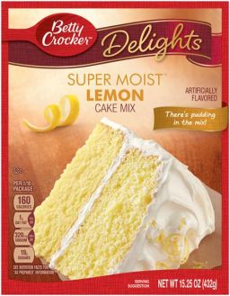 Betty Crocker Super Moist Lemon Cake Mix 15.25oz (432g) 