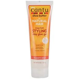 Cantu Shea Butter Natural Hair Extreme Hold Styling Stay Glue Gel 8oz (227g)