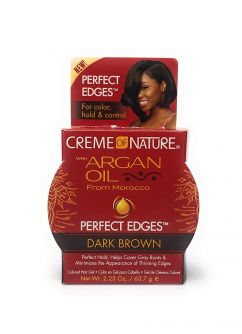 Creme of Nature Argan Oil Perfect Edges Dark Brown 2.25oz (63.7g)