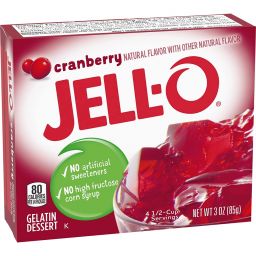 Jello Gelatin Cranberry Powder 3oz (85g)