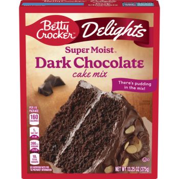 Betty Crocker Delights Super Moist Dark Cake Mix 13.25oz 375g