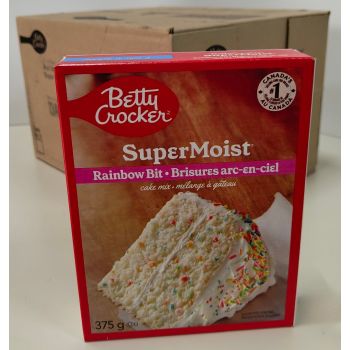 Betty Crocker Super Moist Rainbow Bit Cake Mix 12 X 15.25oz (375g)