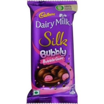 Cadbury Dairy Milk Silk Bubbly Bubble Gum 50g