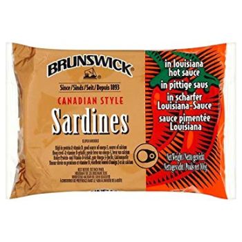 Brunswick Sardines in Louisiana hot sauce 3.7oz (106g)