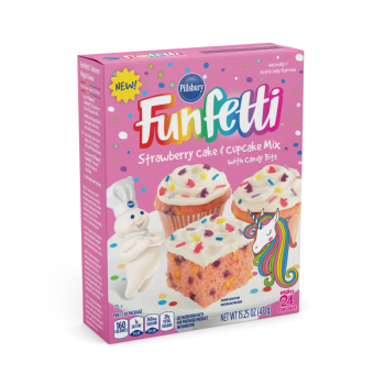 Pillsbury Funfetti Unicorn Strawberry Cake Mix 15.25oz (432g)