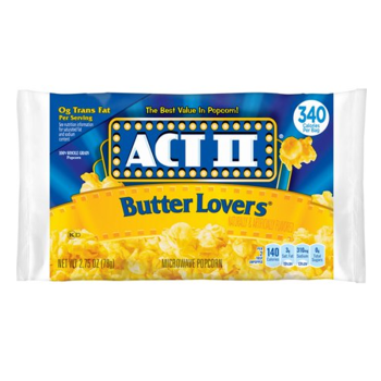 ACT II Popcorn Butter Lovers 78gr