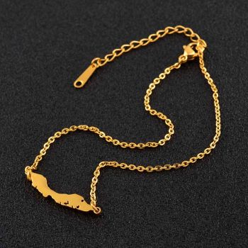 Jewelry Woman Necklace Curacao Gold Color 45cm+5cm