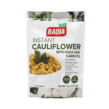 Badia Instant Cauliflower With Kale And Carrots 4oz (113.4g) DATUM