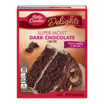 Betty Crocker Super Moist Dark Chocolate Cake Mix 15.25oz (432g)