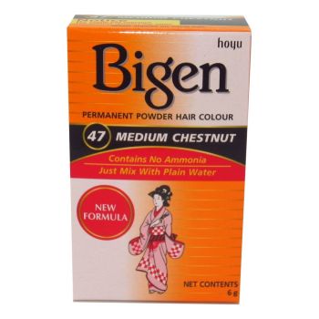 Bigen Permanent Powder Hair Color #47 Medium Chestnut 6g