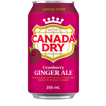 Canada Dry Cranberry Ginger Ale 355ml