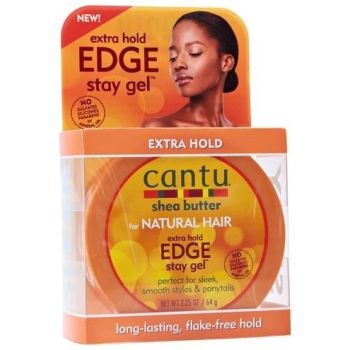 Cantu Shea Butter Natural Hair Edge Styling Gel Extra Hold 2.25oz (64g)