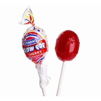 Charms Blowpop Cherry  8stuks 0.65oz (18,4g)