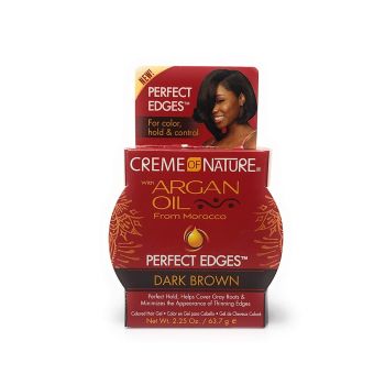 Creme of Nature Argan Oil Perfect Edges Dark Brown 2.25oz (63.7g)