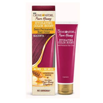 Creme of Nature Pure Honey Hydrating Color Boost Magenta 3oz (89ml)