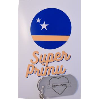 Super Prima Curacao Wenskaart Met Sleutelhanger / Super Nicht