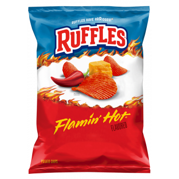 Ruffles Potato Chips Flamin Hot 6.5oz 184g DATUM