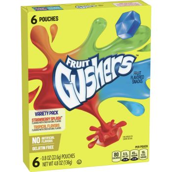 Fruit Gushers Variety Pack 4.8oz (136g)
