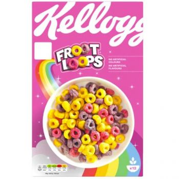 Kellogg's Froot Loops Cereal Pink 375g