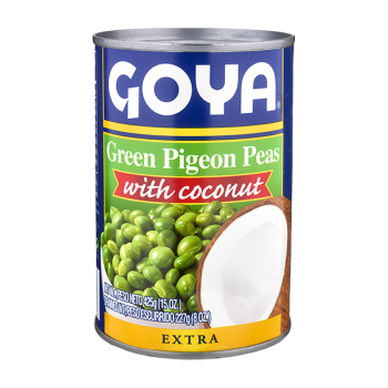 Goya Green Pigeon Peas with Coconut 15oz (425g)