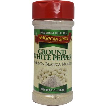 American Spice Ground White Pepper 2oz (56g) DATUM