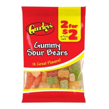 Gurley's Gummy Sour Bears 2.75oz 78g