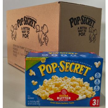 Pop Secret Extra Butter Popcorn 12 X 5.25oz (147g)